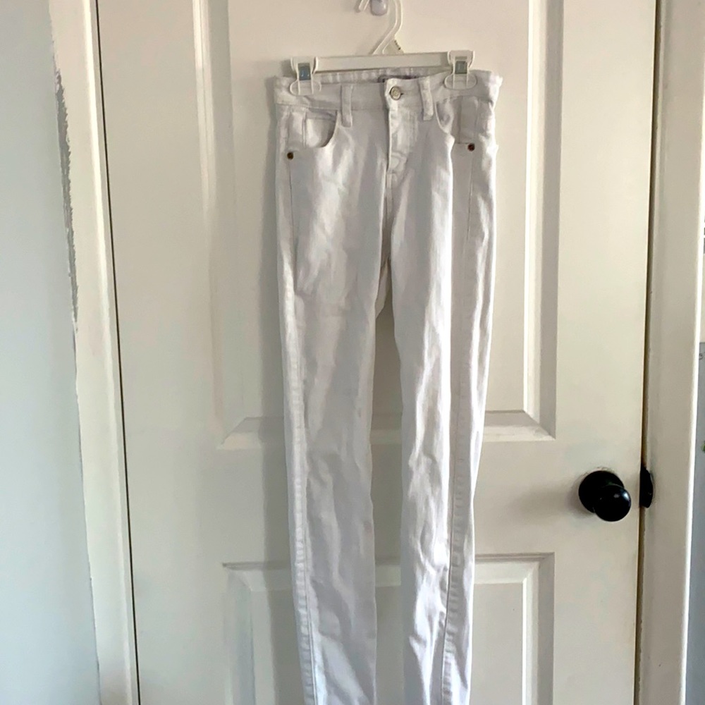 White Judy Blue skinny jeans